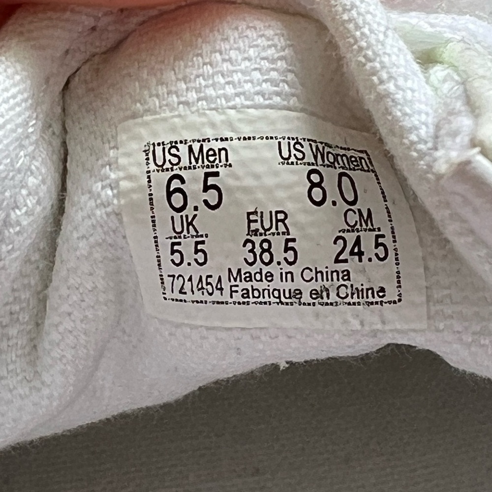 Vans Old School UV White/Pink Glitter Sneakers US Women’s 8 / US Men’s 6.5 - Picture 12 of 14